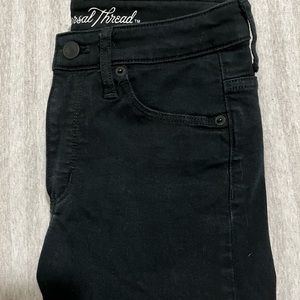 Black faded jeans